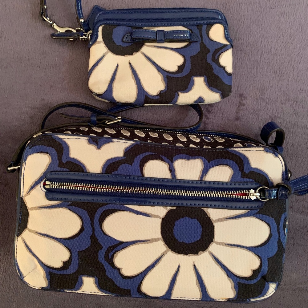 Set of two Coach Purse and Wristlet
